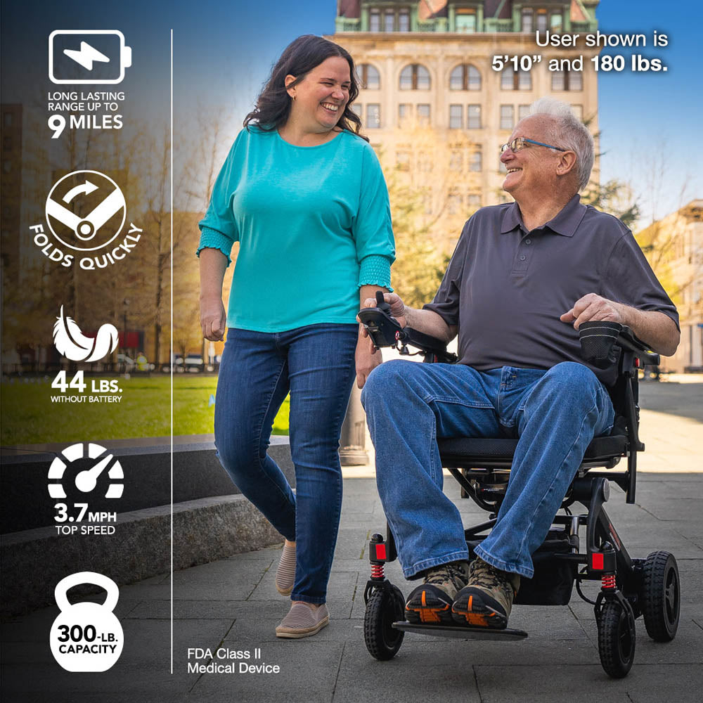 Rascal Carbon Cruiser — Lightweight Foldable Power Chair