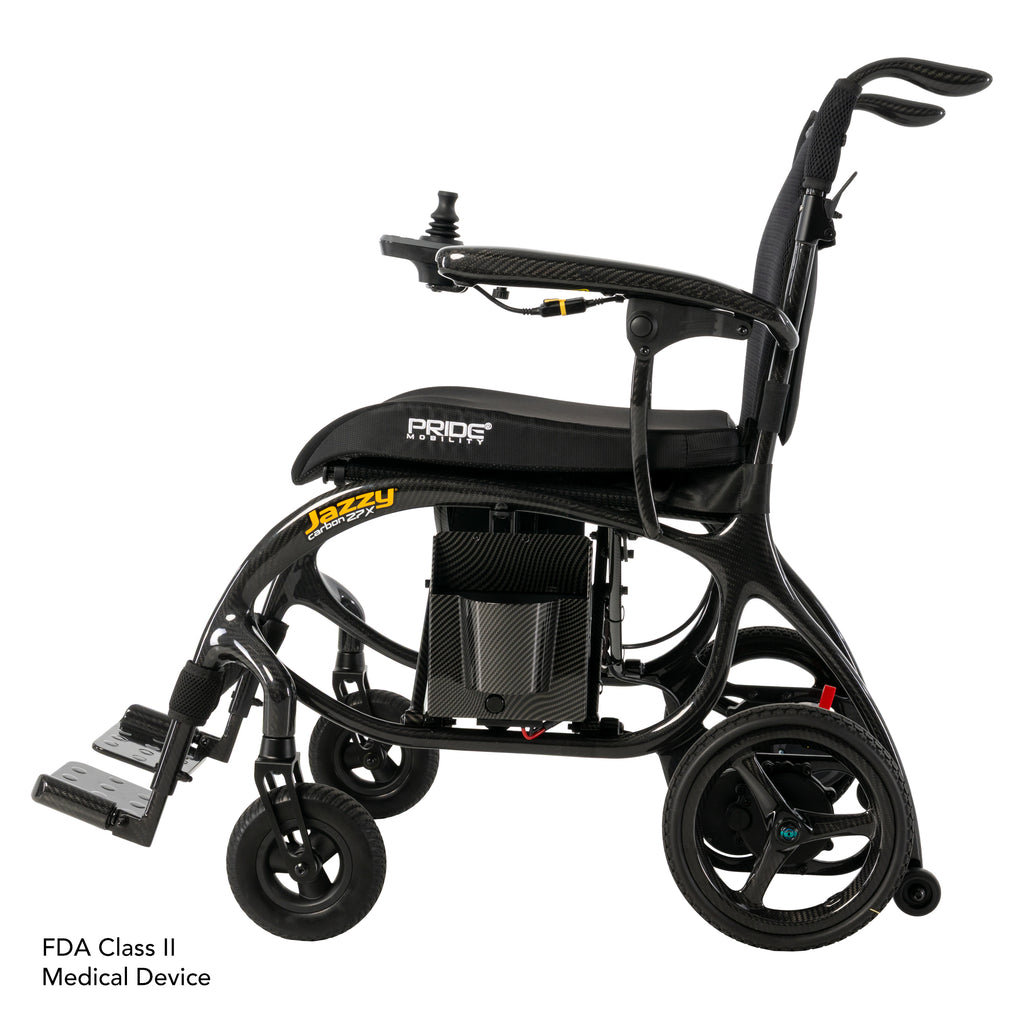 Jazzy® Carbon 27X Black Power Wheelchair