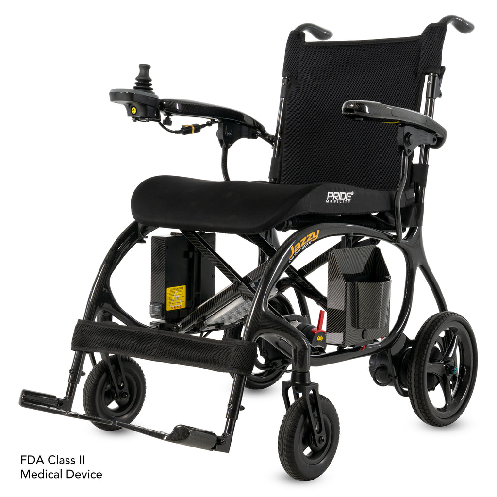 Jazzy® Carbon 27X Black Power Wheelchair