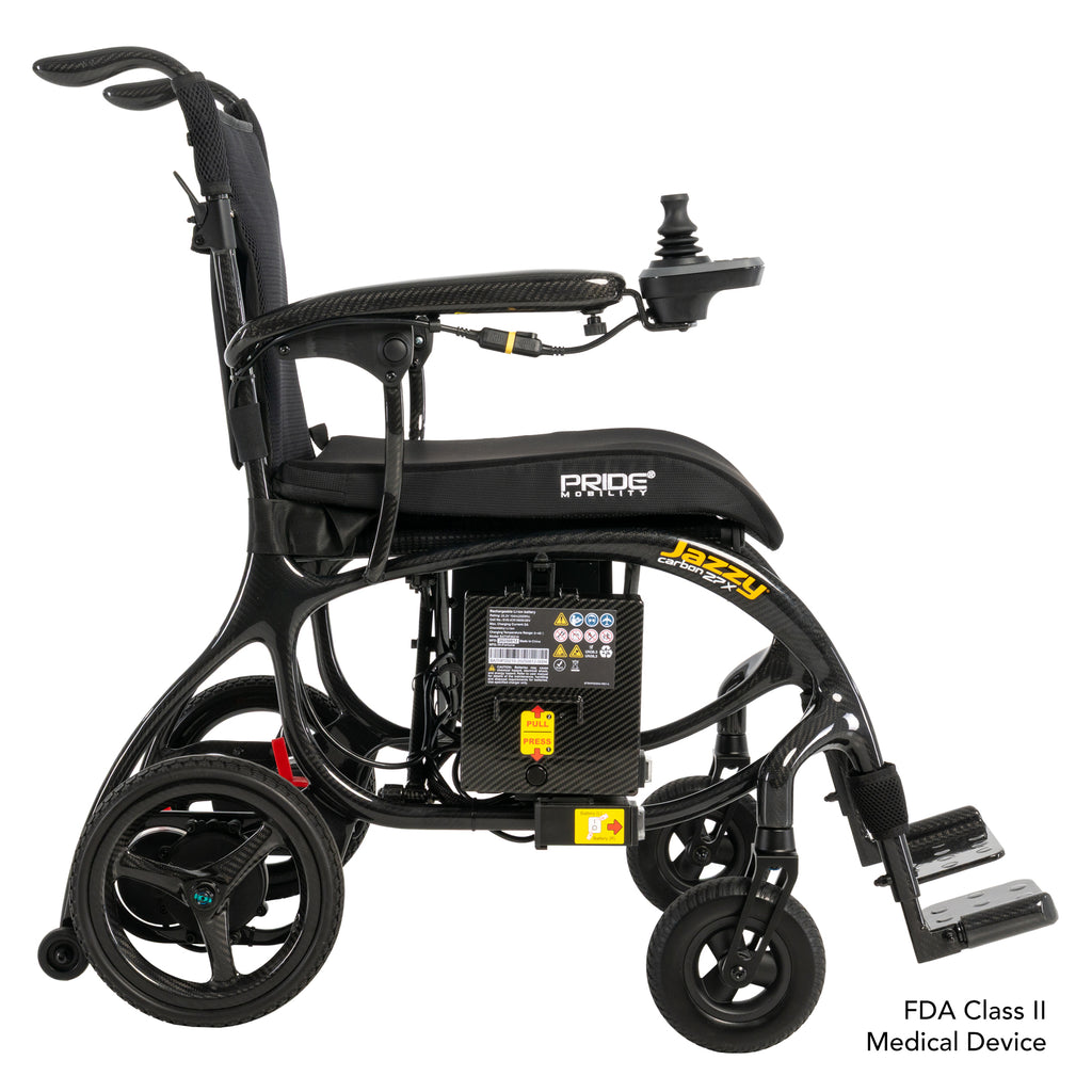 Jazzy® Carbon 27X Black Power Wheelchair