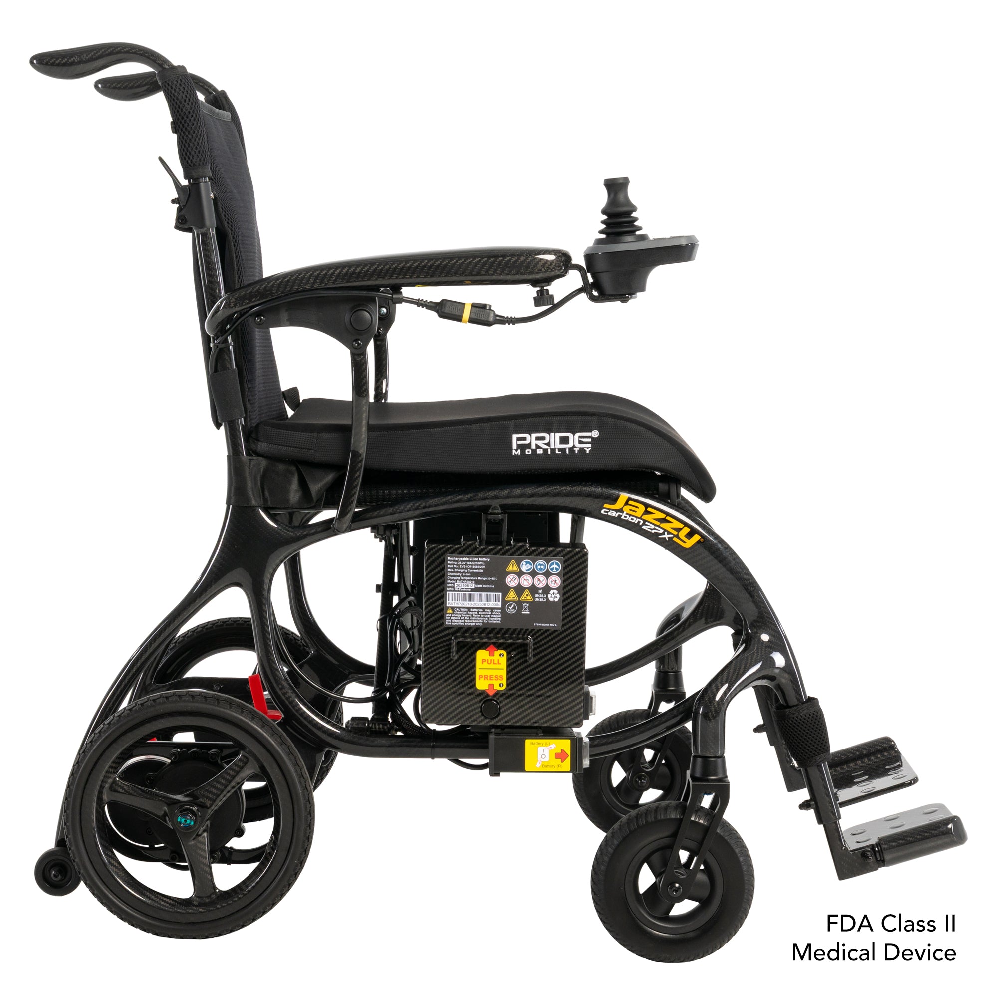 Jazzy® Carbon 27X Black Power Wheelchair