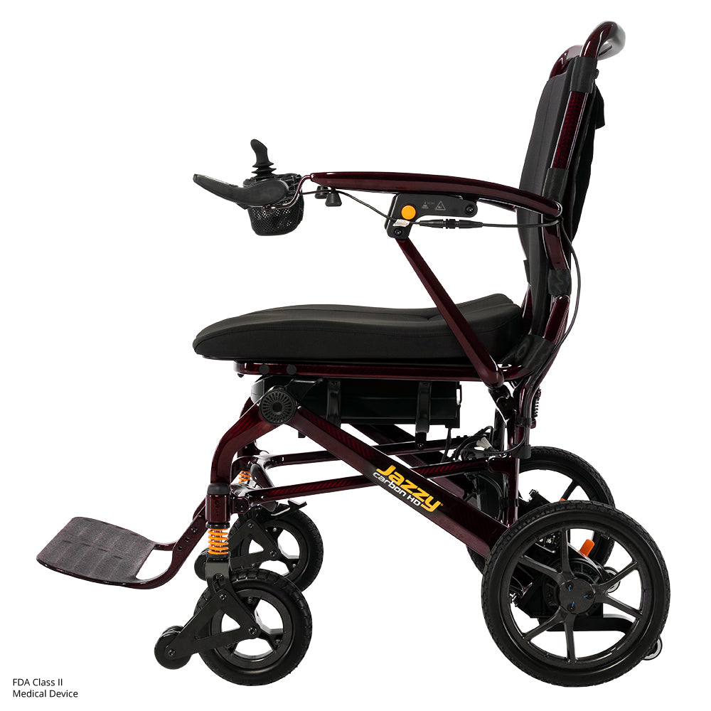 Jazzy® Carbon HD Black Cherry Power Wheelchair