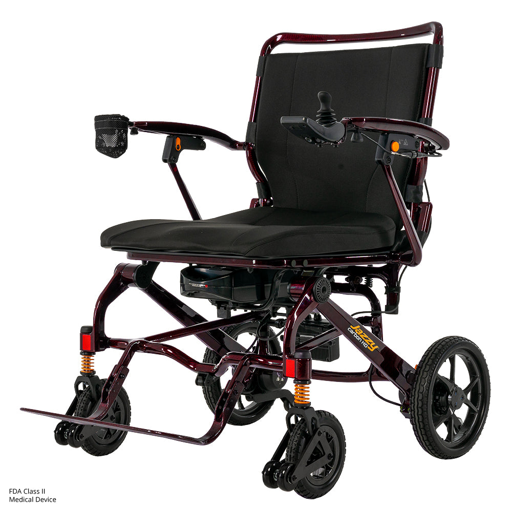 Jazzy® Carbon HD Black Cherry Power Wheelchair