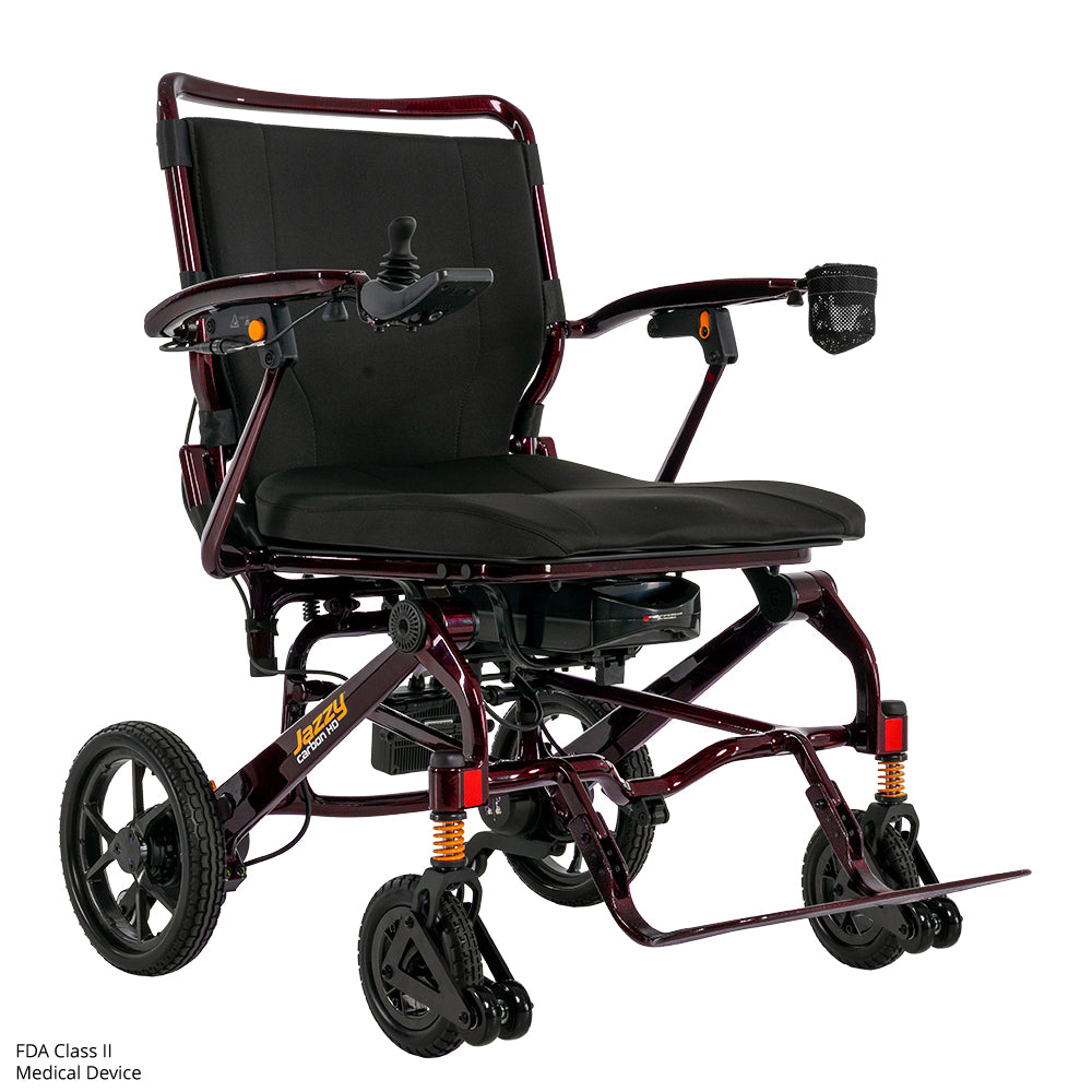 Jazzy® Carbon HD Black Cherry Power Wheelchair