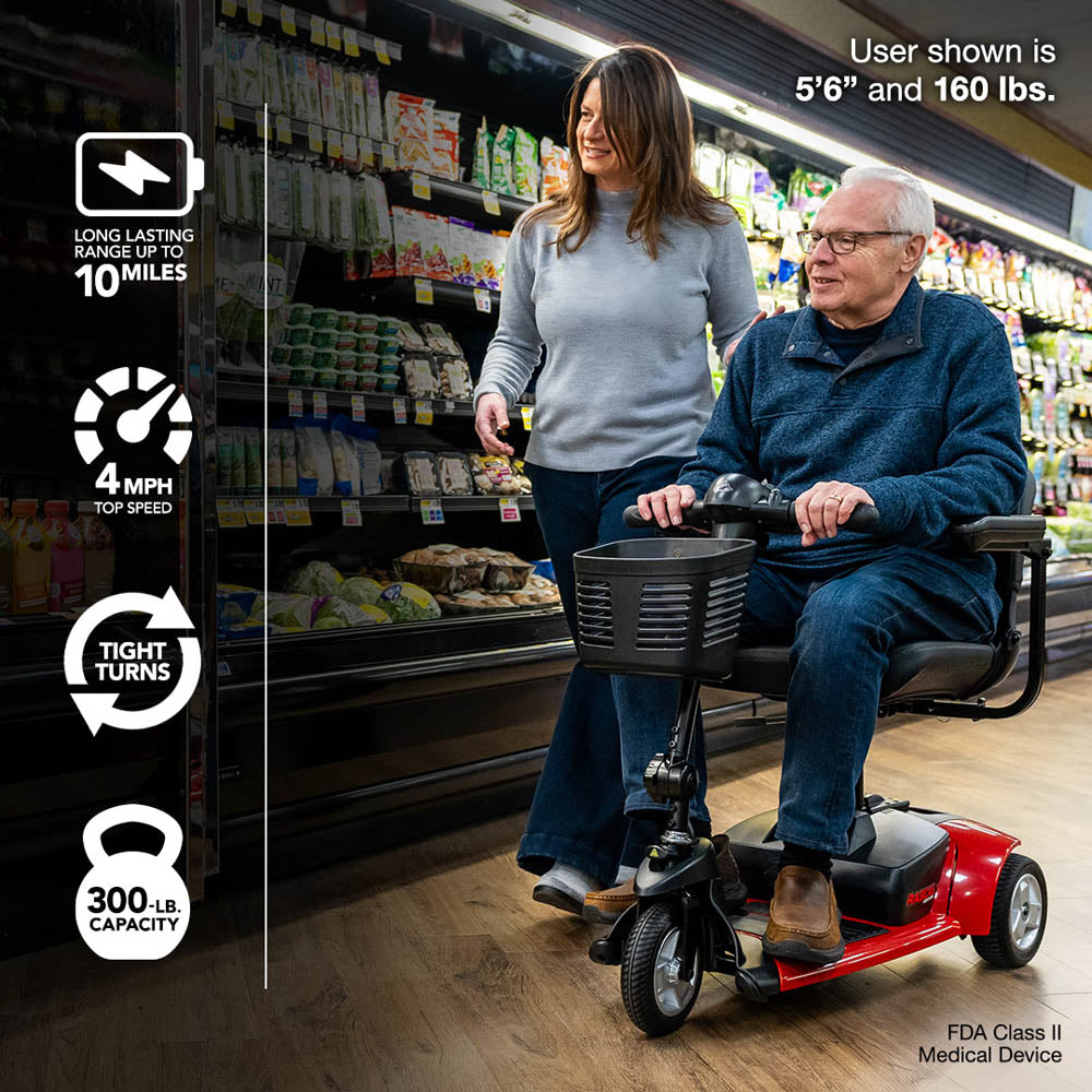 Rascal Venture 3 Wheel Mobility Scooter RED RSC39
