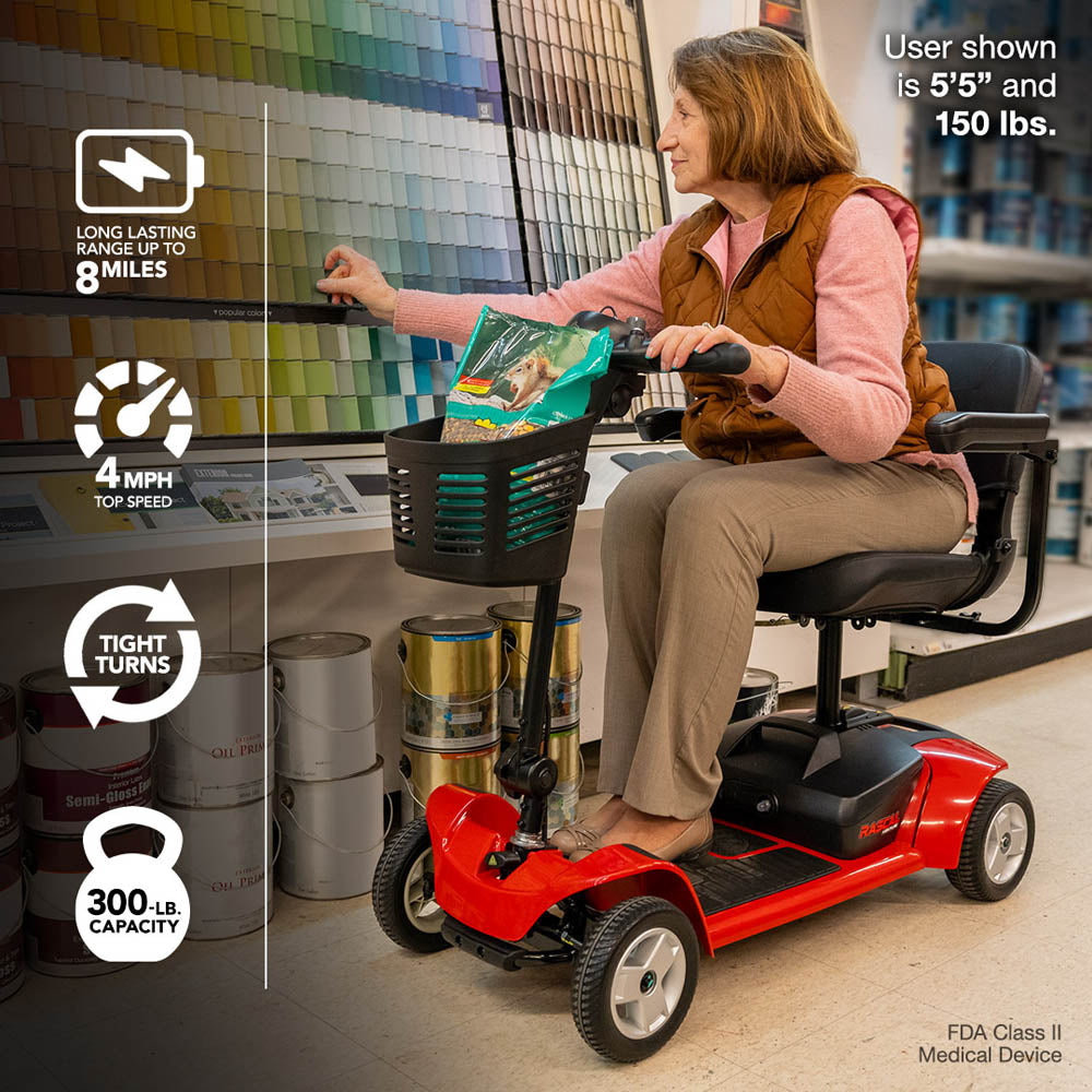 Rascal Venture 4 Wheel Mobility Scooter RED RSC49